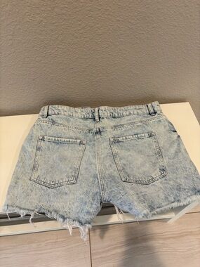 Garage Light Blue Acid-Wash Denim Cutoff Shorts Size 11/30